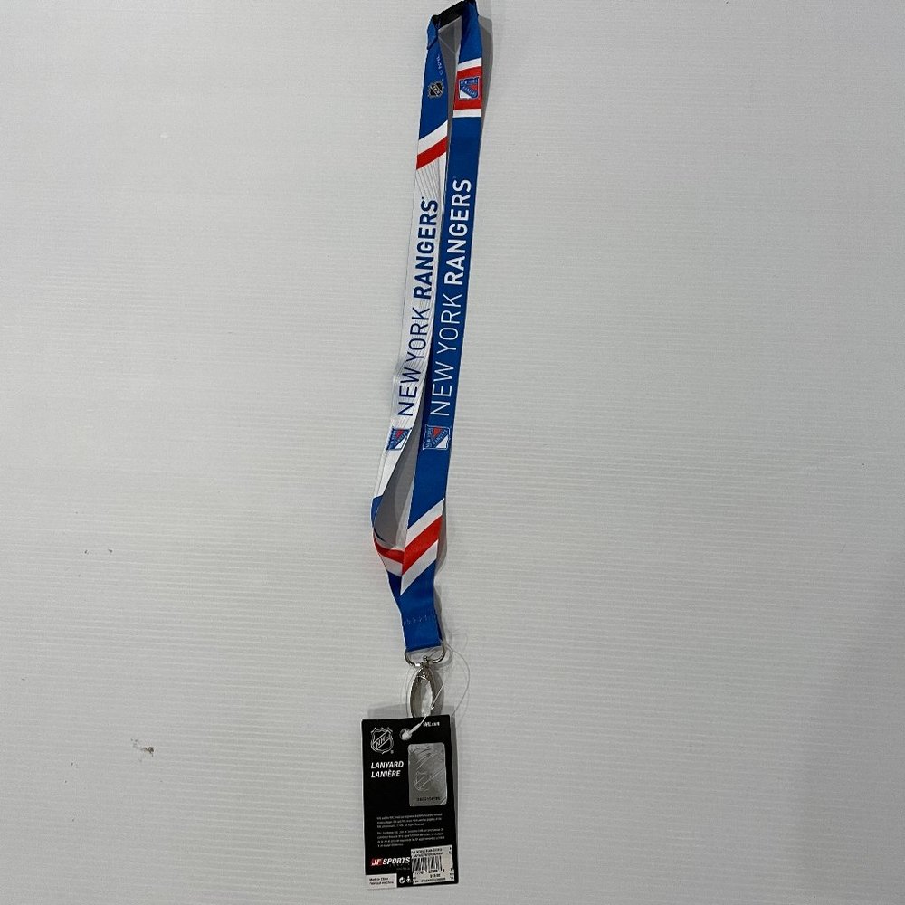 🏒3/$15🏒 New York Rangers JF Sports NHL Breakaway Lanyard 17" - NEW